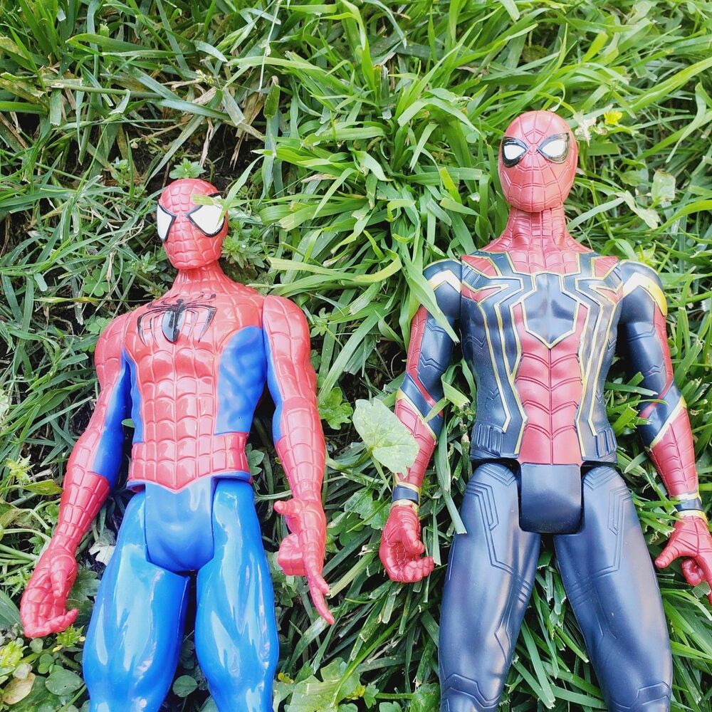 Hasbro Marvel Legends Spider-Man 12” Action Figures Lot of 2 Superhero Toy